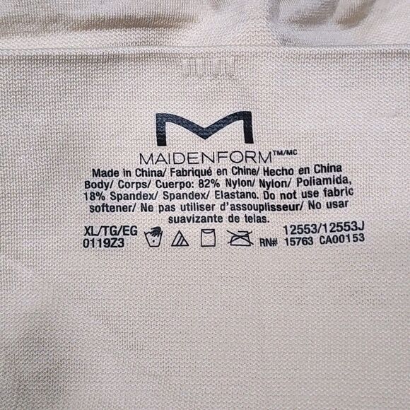 Maidenform Women Size XL Nude High waist Yummy Control Brief Shaping Bottoms - Picture 3 of 4